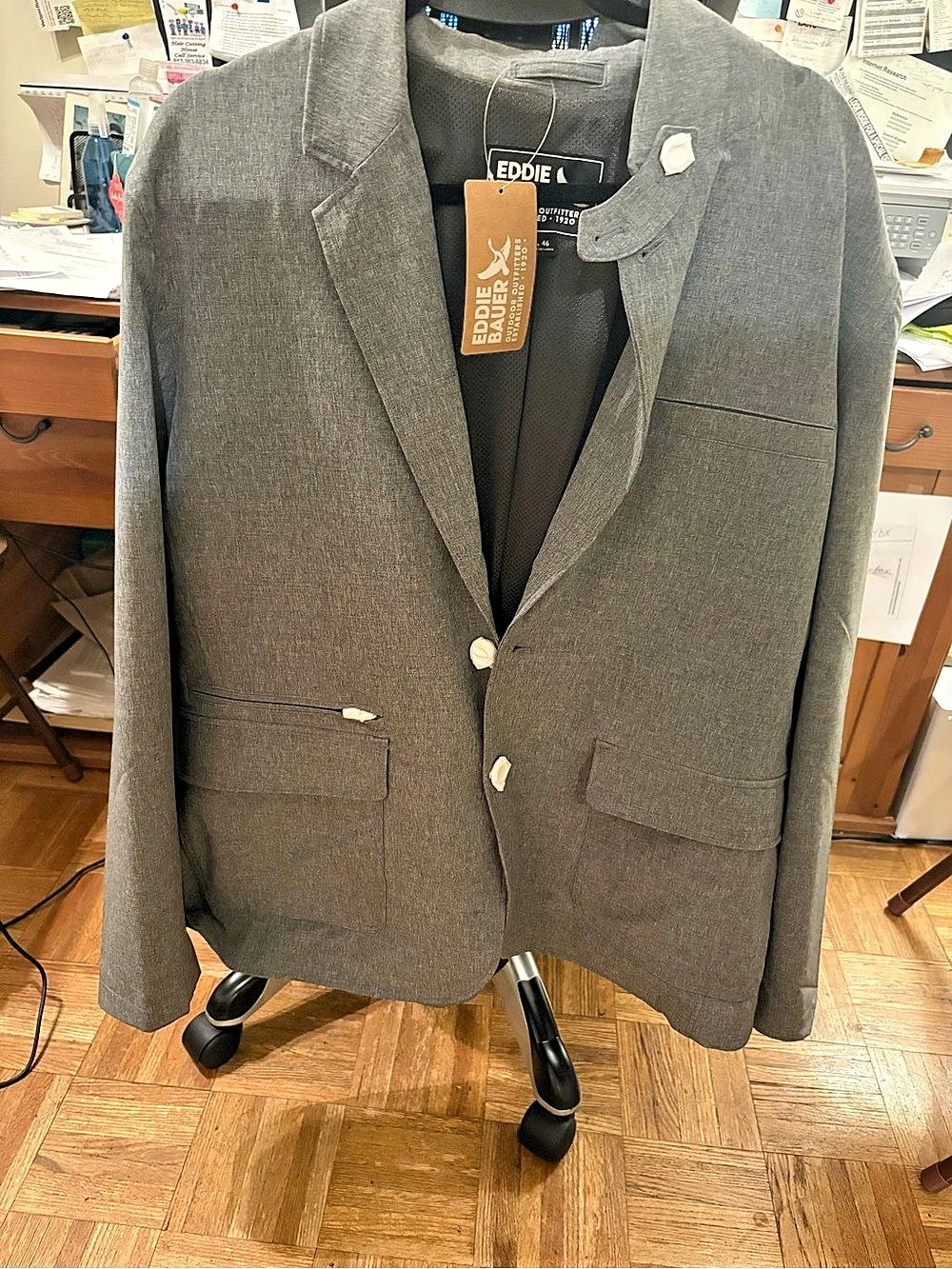 Eddie Bauer Men's Gray Blazer NWT